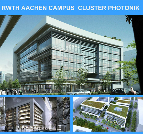 Baustellenschild RWTH Aachen Campus Cluster Photonik